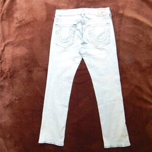 TRUE RELIGION Men’s Ricky SN Relaxed Straight Fresco Light Wash Jeans 32 x33 NWT